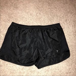 Black athletic shorts
